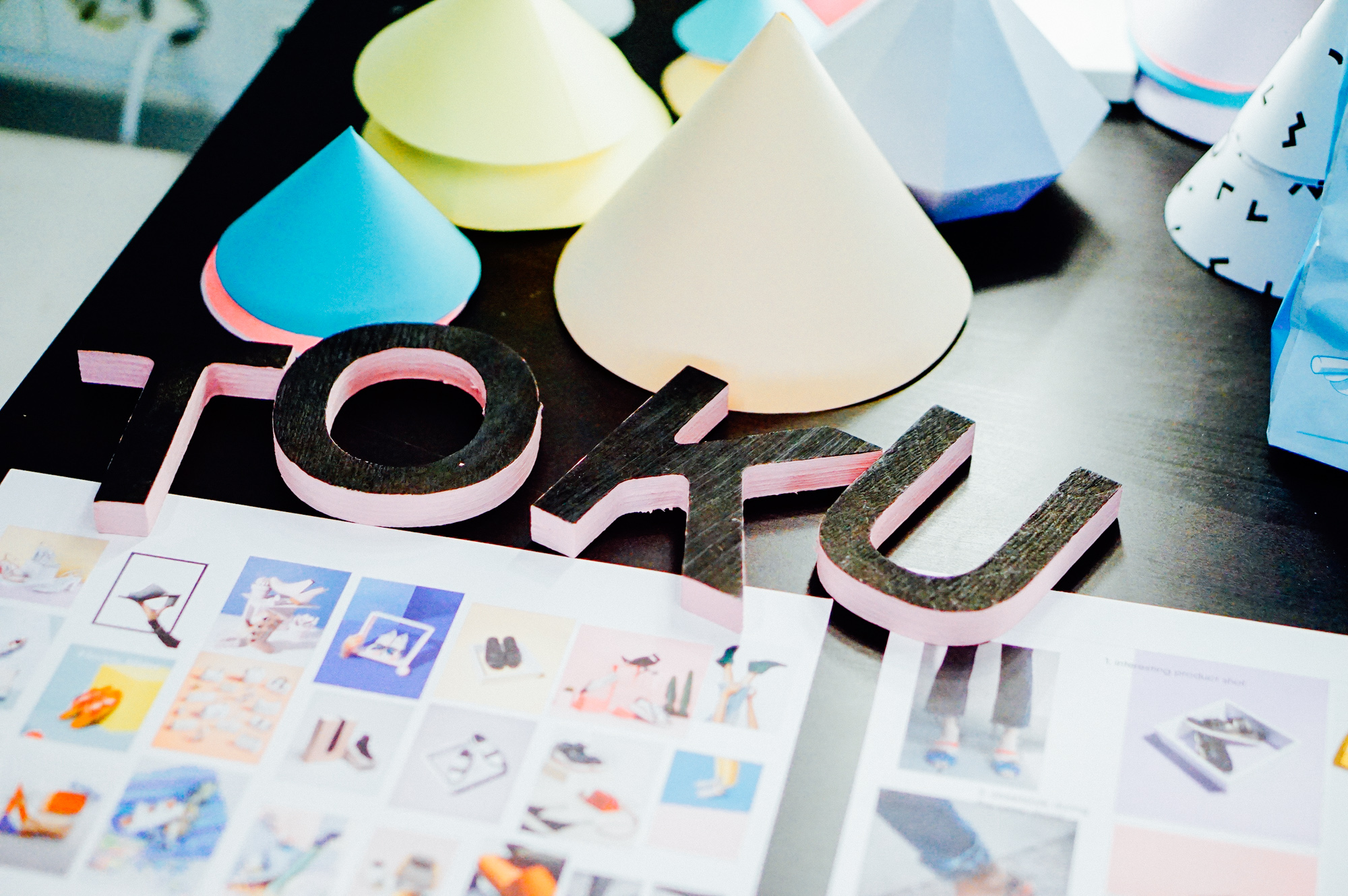 TOKU branding, graphic design